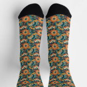 Muster für Retro-Floral Socken (Oben)