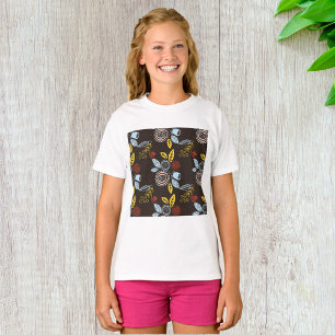 Muster für Retro-Floral T-Shirt