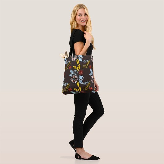Muster für Retro-Floral Tasche