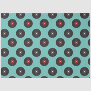 Muster für Retro Jukebox-Platten Seidenpapier