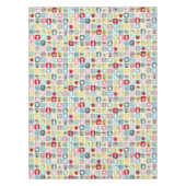 Muster für Retro-Kaffeeköpfe und Kaffeekuppen Tischdecke (Vorderseite)