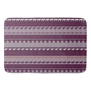 Muster für Retro-Niedliche Tiere Badematte