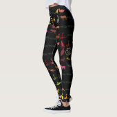 Muster für Retro-Niedliche Tiere Leggings (Links)