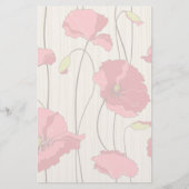 Muster für Retro-Poppies Briefpapier (Vorderseite)