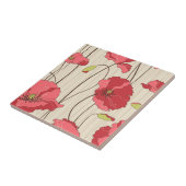 Muster für Retro-Poppies Fliese (Seite)