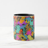 Muster für Retro-Silhouetten Tasse (Zentrum)