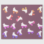Muster für Roller-SkateUmschlagpapier Geschenkpapier (Flach)