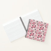 Muster für rosa Blumenbeauty Notizblock (Innenseite)