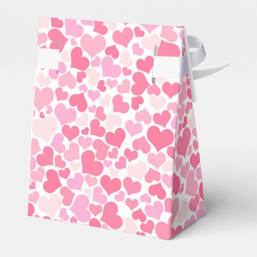 Muster für rosa Herzen - Dialogfeld "Gefallen" Geschenkschachtel (Rückseite)