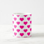 Muster für rosa Herzen Kaffeetasse (Mittel)