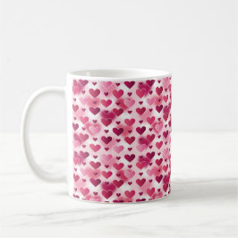Muster für rosa Herzen Kaffeetasse