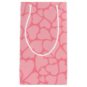 Muster für rosa Herzen Kleine Geschenktüte (Vorderseite)