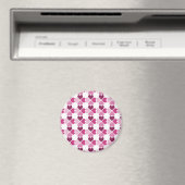 Muster für rosa Herzen Magnet (In Situ (Geschirrspüler))