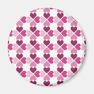 Muster für rosa Herzen Magnet