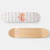 Muster für rosa Herzen Skateboard (Horizontal)
