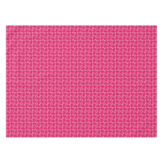 Muster für rosa Herzen Tischdecke (Vorderseite (Horizontal))