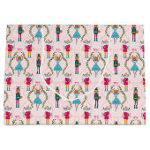 Muster für rosa Nutcracker Große Geschenktüte (Vorderseite)