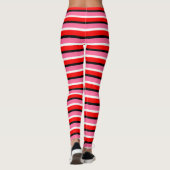 Muster für rosa Streifen Leggings (Rückseite)