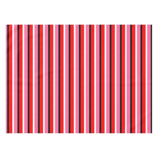 Muster für rosa Streifen Tischdecke (Vorderseite (Horizontal))