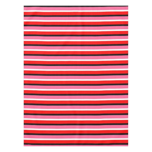 Muster für rosa Streifen Tischdecke (Vorderseite)