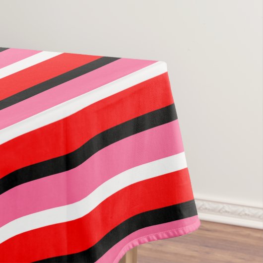 Muster für rosa Streifen Tischdecke (Beispiel)