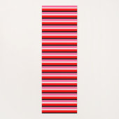 Muster für rosa Streifen Yogamatte (Rückseite)