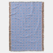 Muster für rosa und blaue geometrische Kreise Decke (Vorderseite Vertikal)