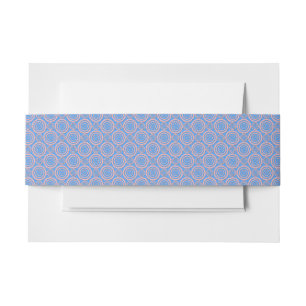 Muster für rosa und blaue geometrische Kreise Einladungsbanderole