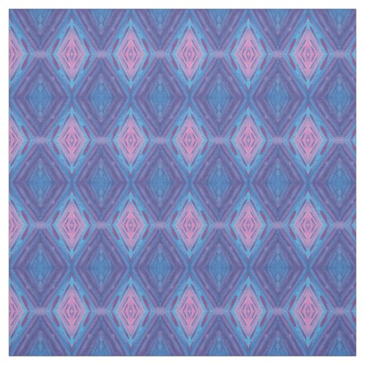 Muster für rosa und blaue Kristalle Stoff (Muster)