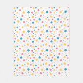 Muster für rosa und blaue Sterne Fleecedecke (Vorderseite)