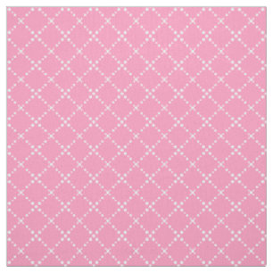 Muster für rosa und weiße Gitterpunkte HÜBSCH Stoff