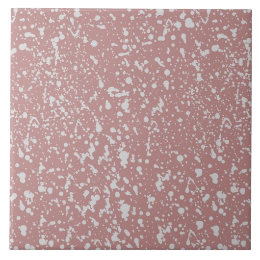 Muster für rosa und weiße Punkte Fliese (Vorderseite)