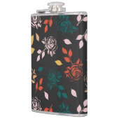 Muster für Rose und Blätter Flachmann (Links)