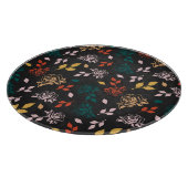 Muster für Rose und Blätter Schneidebrett (Ecke)