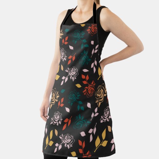 Muster für Rose und Blätter Schürze (InSitu)