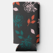 Muster für Rose und Blätter Selters Dosenkühler (Rückseite)