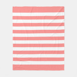 Muster für Rose und Weiße Linien Fleecedecke