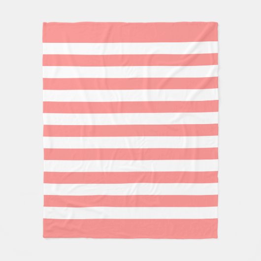 Muster für Rose und Weiße Linien Fleecedecke (Vorderseite)