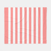 Muster für Rose und Weiße Linien Fleecedecke (Vorderseite (Horizontal))