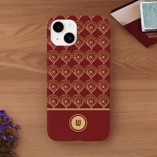 Muster für Rost und Gold Boho Monogram Case-Mate iPhone Hülle