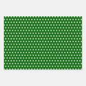 Muster für Rot-Grün-Punkte Geschenkpapier Set (Vorderseite 3)