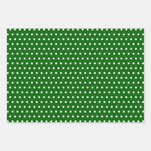 Muster für Rot-Grün-Punkte Geschenkpapier Set (Vorderseite 3)
