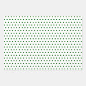 Muster für Rot-Grün-Punkte Geschenkpapier Set (Vorderseite)