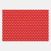 Muster für Rot-Grün-Punkte Geschenkpapier Set (Vorderseite 3)