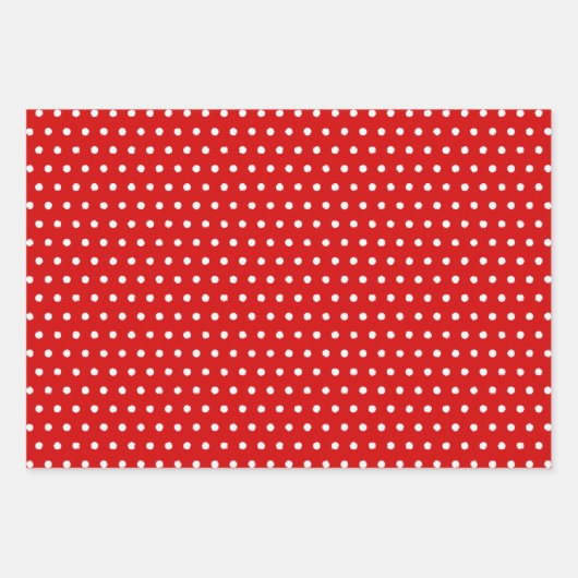 Muster für Rot-Grün-Punkte Geschenkpapier Set (Vorderseite 3)