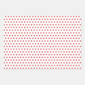 Muster für Rot-Grün-Punkte Geschenkpapier Set (Vorderseite)