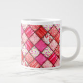 Muster für rote Imitate - Quiltmuster Jumbo-Tasse (Rechts)