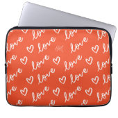 Muster für rote Liebe Laptopschutzhülle (Vorderseite)