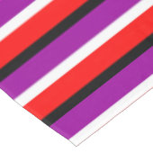 Muster für rote Lila Streifen Tischdecke (Schrägansicht)