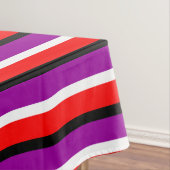 Muster für rote Lila Streifen Tischdecke (Beispiel)